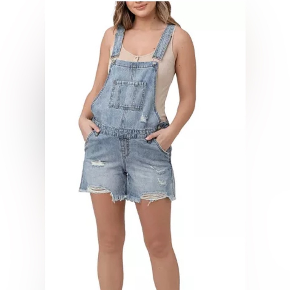 Ripe denim maternity overalls size medium